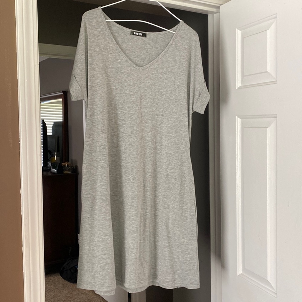 Heather gray tshirt dress